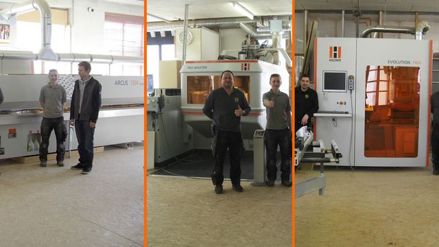 Esperienze positive con Holzher di Nürtingen - referenza positiva da Austria/Svizzera Referenza Holzher - CNC, lavorazione completa, bordatura - esperienze positive con macchine Holz-Her