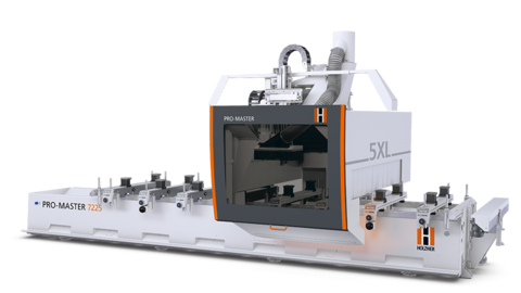 Centro di lavoro CNC a 5 assi Promaster disponibile anche come modello speciale a prezzi speciali Macchina CNC a 5 assi Promaster di Holzher - lavorazione di legno e lavorazione di pannelli