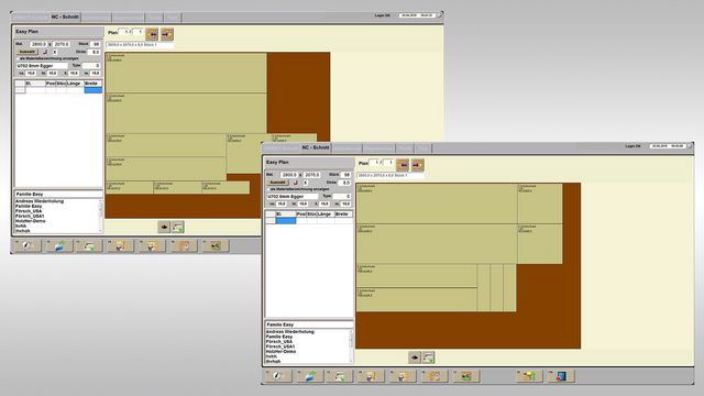 Il software di ottimizzazione installato standard EASY-PLAN