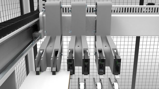 Le pinze flottanti standard con controllo intelligente tramite il software offrono un vantaggio in termini di tempo di ciclo, qualità di taglio e protezione del materiale.