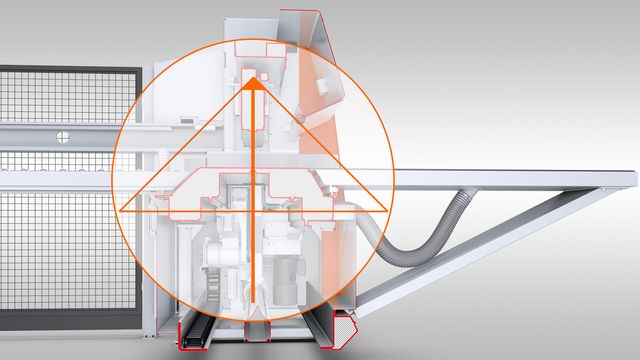 Triangolo di potenza sofisticato sulla linea di taglio per prestazioni di taglio permanentemente ideali Triangolo di potenza sofisticato sulla linea di taglio per prestazioni di taglio permanentemente ideali