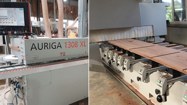 Riferimenti Riedinger di Bühl utilizza un Auriga e un 5 assi CNC Pro-Master di HOLZHER Riferimenti Riedinger di Bühl è molto soddisfatto della bordatrice e della macchina CNC