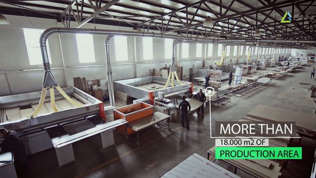 Referenza Holzher in Kosovo: Bordatrice, sezionatrice orizzontale, macchina CNC, centro di lavoro CNC verticale