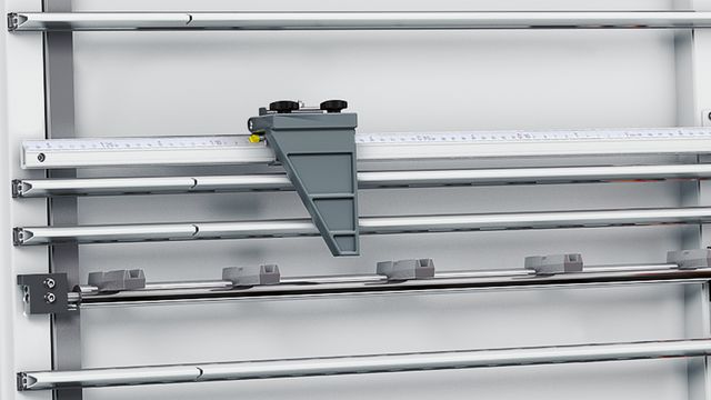 Display dimensionale manuale per l'impostazione della lunghezza in sezione verticale