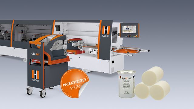 Glu Jet XL - sistema di applicazione della colla Elevata potenza di fusione per velocità di avanzamento ancora più rapide