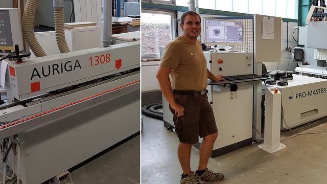 Buona esperienza con la macchina CNC HOLZ-HER PROMASTER 7125 e la bordatrice Auriga 1308 La referenza del cliente HOLZHER Wieland di Gernsbach è soddisfatta del CNC e dell'elaborazione dei bordi