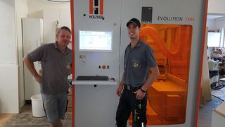 Macchina CNC verticale HOLZ-HER per la lavorazione dell'armadio