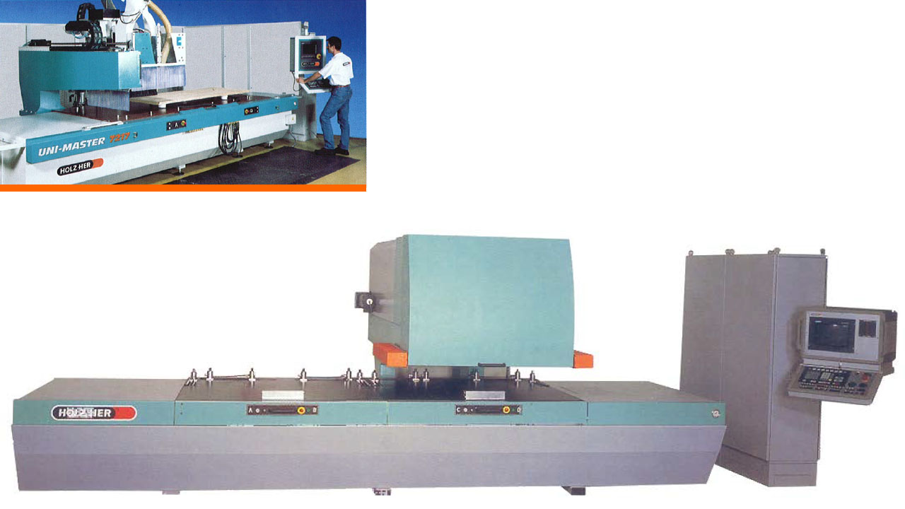 I primi centri di lavoro CNC di HOLZHER Pietra miliare HOLZHER: 1993